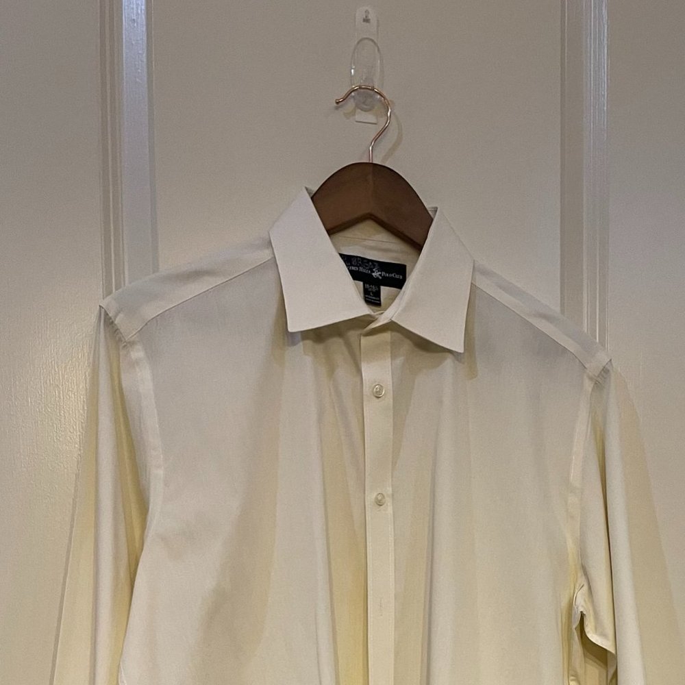 Cream Dress Shirt 16 1/2 - Picture 1 of 3